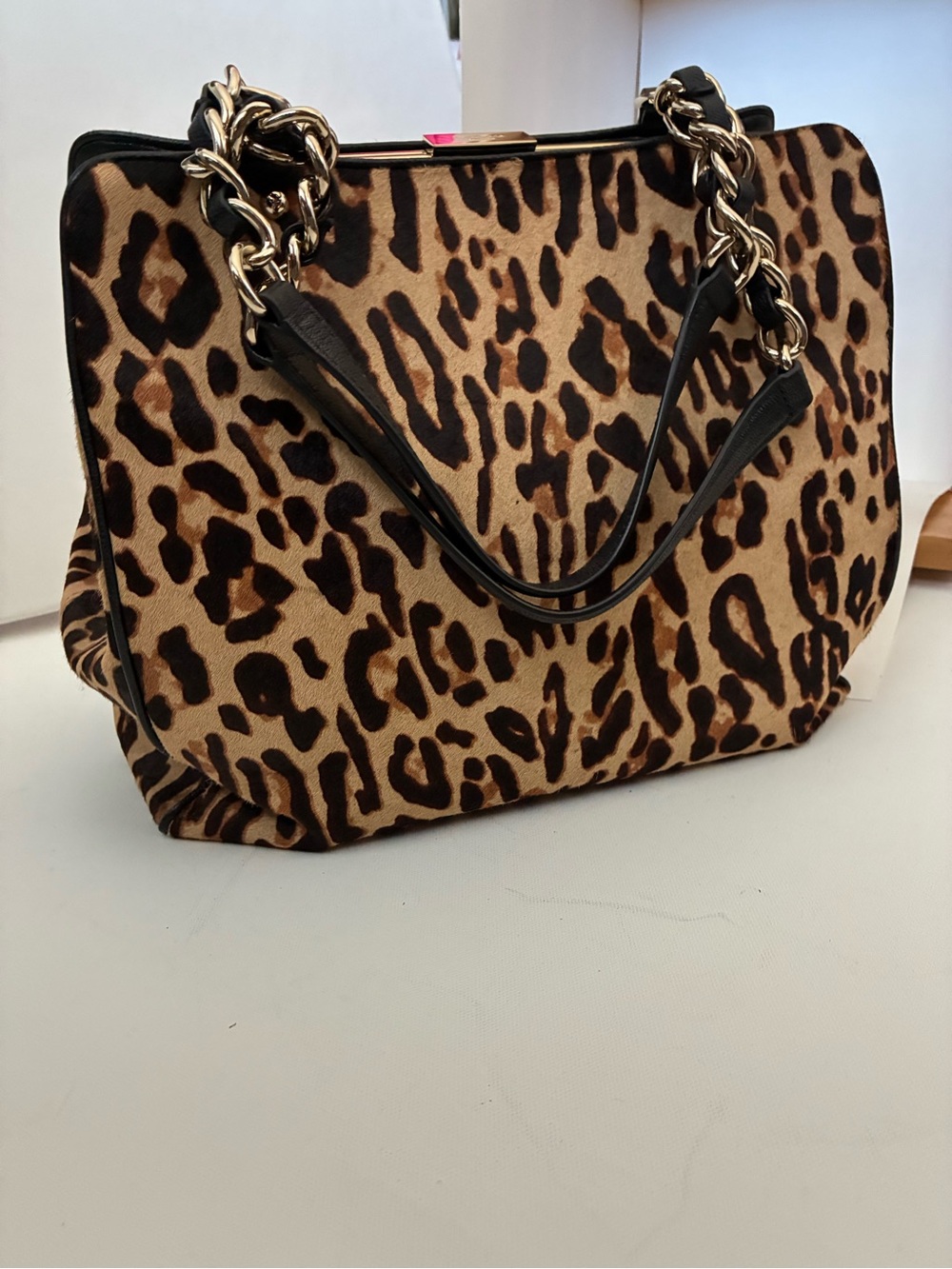 Kate Spade Crown Point Garcia Leopard Calf Hair Handbag